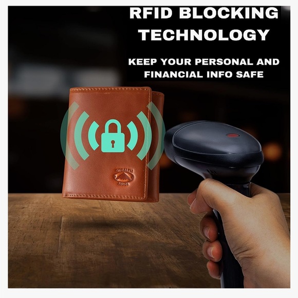 NWOT tealth Mode Leather Trifold RFID Wallet For Men With Flip Out ID Holder - Picture 6 of 8